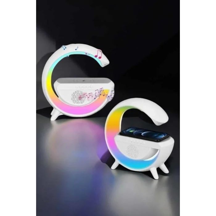 BUĞZ Android Uyumlu Akıllı Bluetooth Hoparlör Kablosuz Şarj Cihazı Standı - BUĞZ