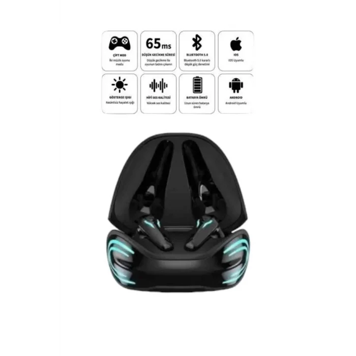  Android ve İOS Uyumlu Bluetooth Kulaklık Gaming Kulaklık Mini