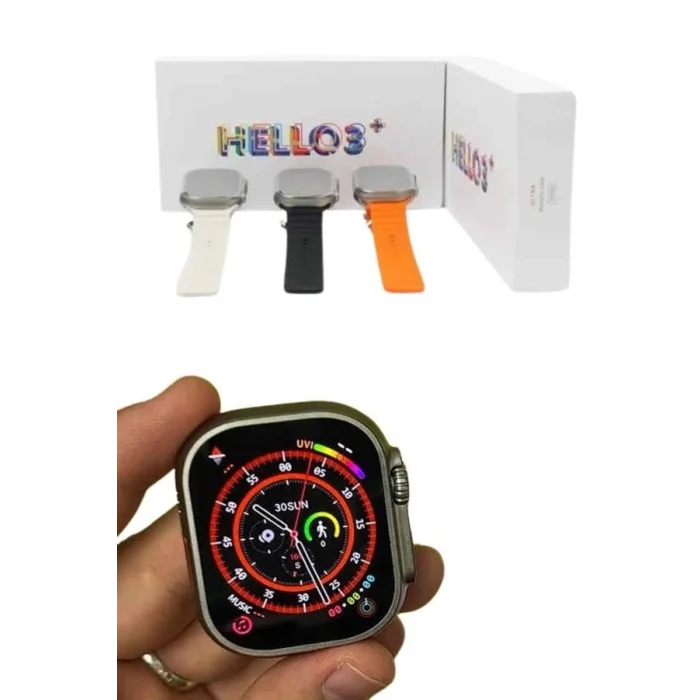 BUĞZ Android ve İOS Uyumlu Uyku ve Sağlık Takibi Yapabilen 3 Kordonlu Akıllı Saat