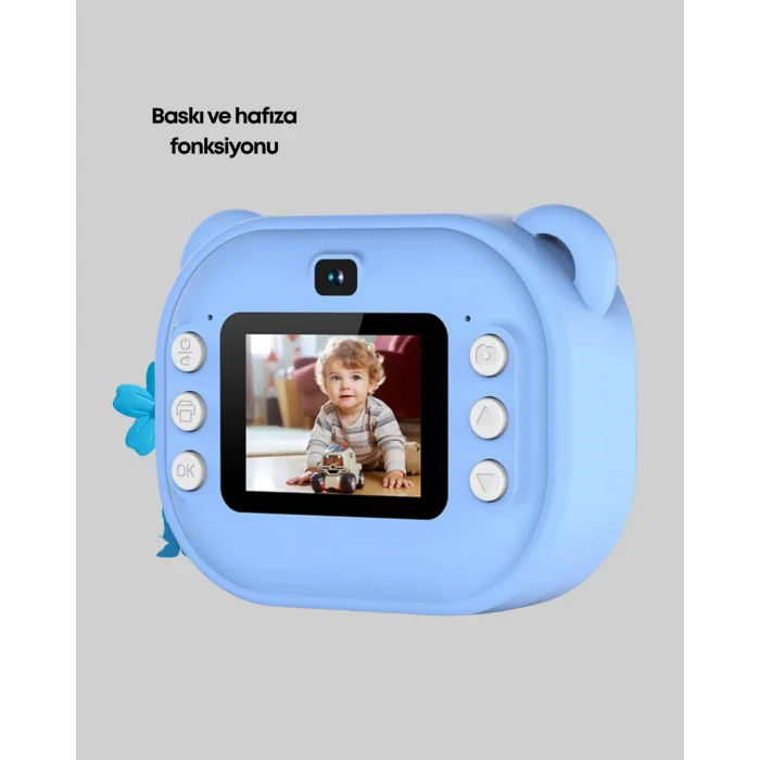 BUĞZ Anında Baskı Özellikli Şipşak Kamera – 24MP HD Çift Lensli, 32GB Hafızalı - Lisinya