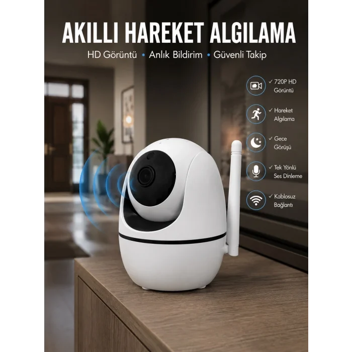 BUĞZ Anlık Bildirimli Hareket Sensörlü Full HD Kamera Yeni Nesil
