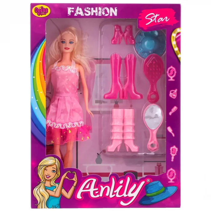  Anlily Fashion Star Kutulu Aksesuarlı Bebek