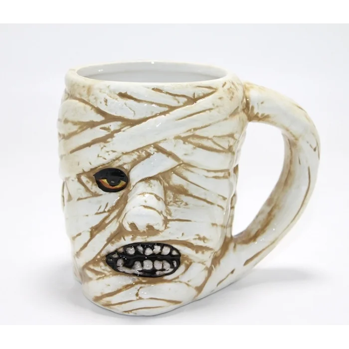 BUĞZ Antik Mısır Mumi (mummy) Figürlü 3d Kabartmalı Kupa Bardak Alk4897