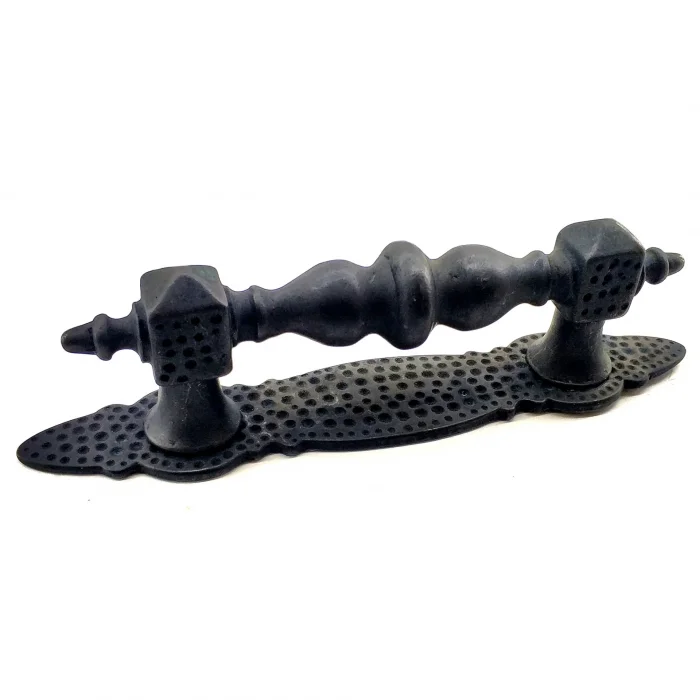 BUĞZ Antika Tarz Dekoratif Pirinç Ağır Kapı Çekme Kolu - Küçük, 215x40 Mm, Oksit