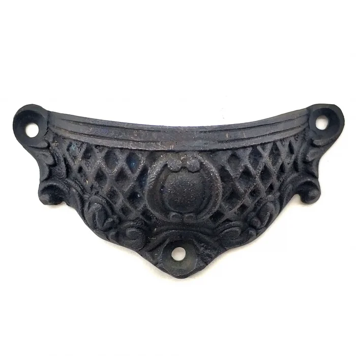 BUĞZ Antika Tarz Dekoratif Pirinç Anıt Tas Mobilya, Çekmece Kulbu - 48x90 Mm, Oksit