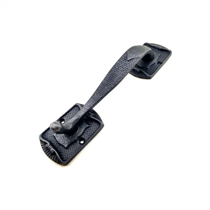 BUĞZ Antika Tarz Dekoratif Pirinç Ayak Tip Büyük Kapı Çekme Kolu - 220x50mm, Oksit