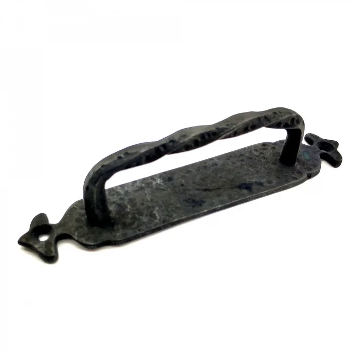 BUĞZ Antika Tarz Dekoratif Pirinç Burgulu Çekme Kol - 205x33 Mm, Oksit