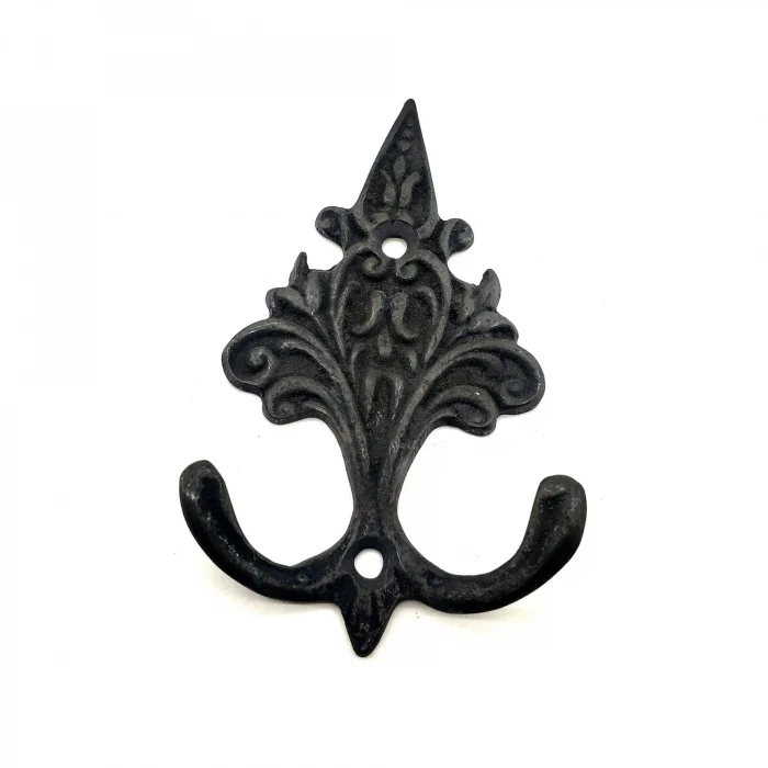 BUĞZ Antika Tarz Dekoratif Pirinç Çam Figürlü Askı - 98x57 Mm, Oksit