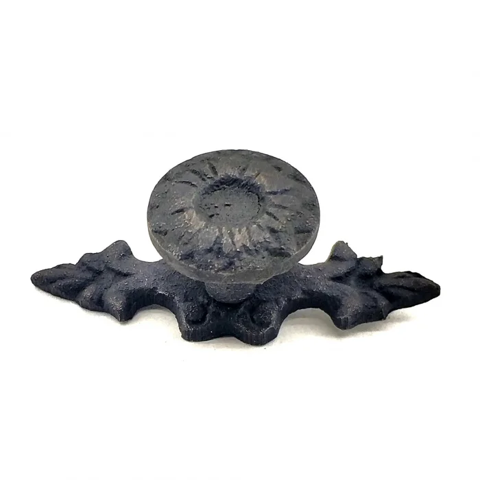 BUĞZ Antika Tarz Dekoratif Pirinç Çiçek Düğme - 20x53 Mm, Oksit