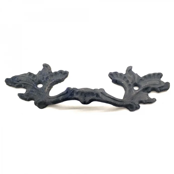 BUĞZ Antika Tarz Dekoratif Pirinç Çiçek Kapı Kulbu - 30x110 Mm, Oksit