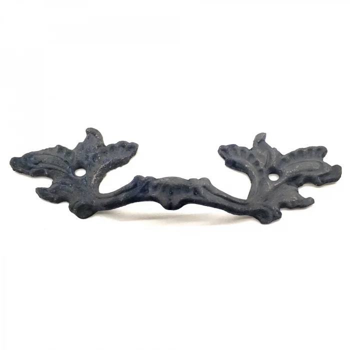 BUĞZ Antika Tarz Dekoratif Pirinç Çiçek Kapı Kulbu - 40x125 Mm, Oksit