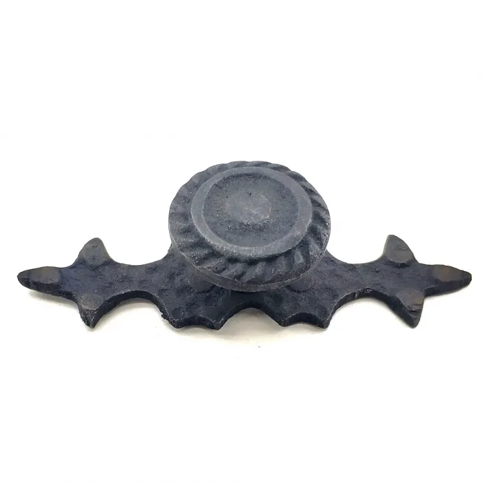 BUĞZ Antika Tarz Dekoratif Pirinç Çizgili Düğme - 25x80 Mm, Oksit