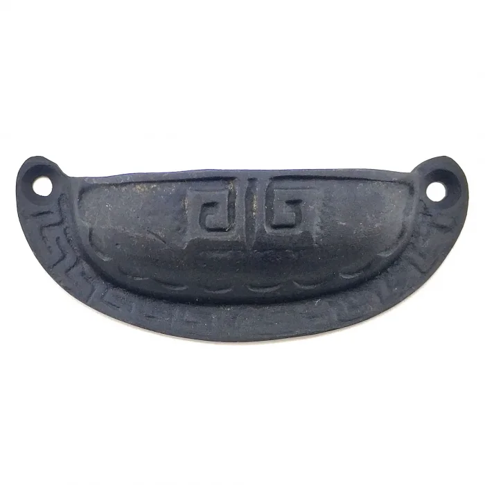 BUĞZ Eco Lounge Antika Tarz Dekoratif Pirinç Çizgili Tas Mobilya Kulbu - 37x90 mm, Oksit