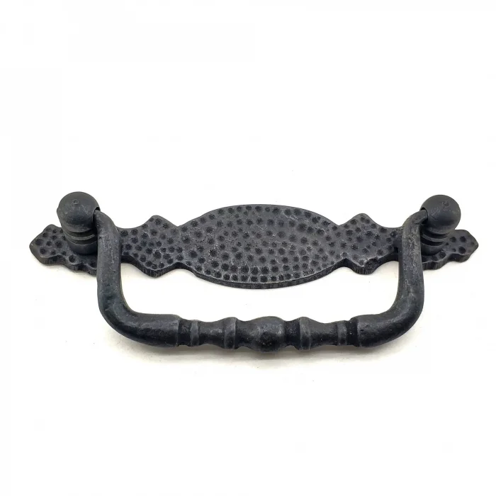 BUĞZ Eco Lounge Antika Tarz Dekoratif Pirinç Dövme Sallantı Kapı Kulbu - 43x118 mm, Oksit