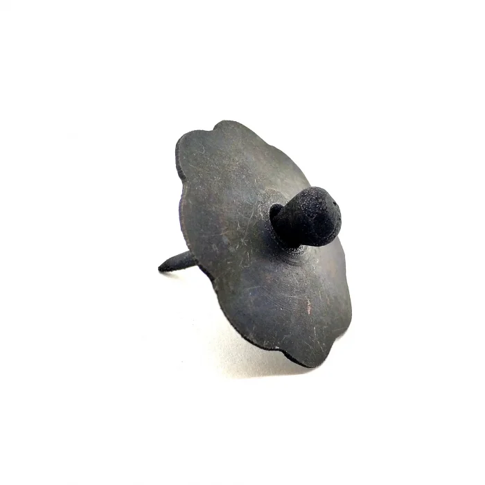 BUĞZ Antika Tarz Dekoratif Pirinç Düğmeli Kabara - 40 Mm, Oksit