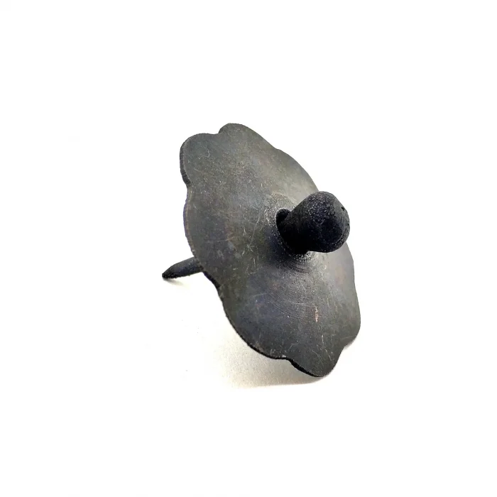 BUĞZ Antika Tarz Dekoratif Pirinç Düğmeli Kabara - 40 Mm, Oksit