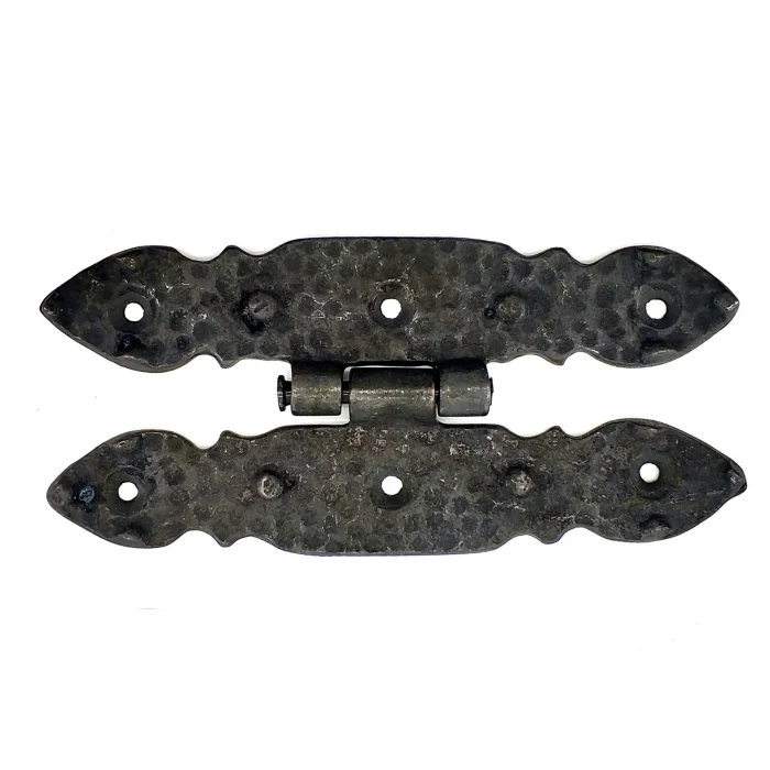 BUĞZ Antika Tarz Dekoratif Pirinç Düğmeli Menteşe - 142x69 Mm, Oksit