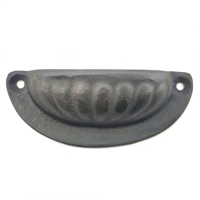 BUĞZ Eco Lounge Antika Tarz Dekoratif Pirinç İstiridye Tas Mobilya Kulbu - 37x87 mm, Oksit