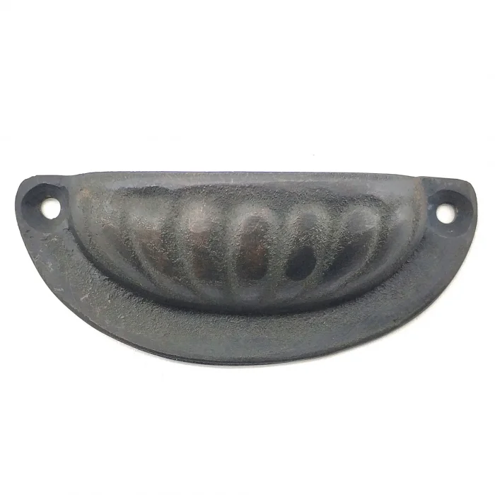 BUĞZ Antika Tarz Dekoratif Pirinç İstiridye Tas Mobilya Kulbu - 37x87 Mm, Oksit