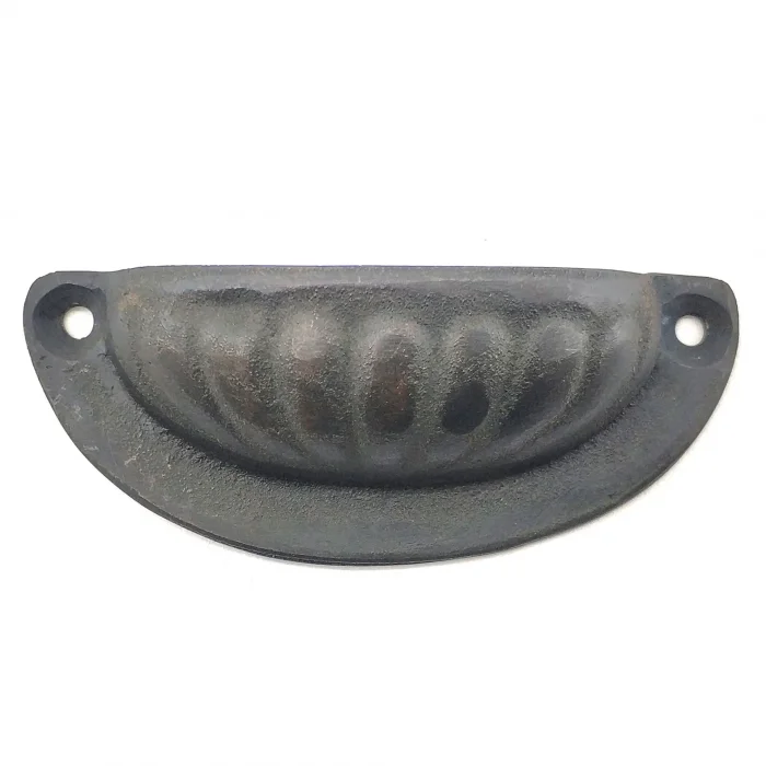 BUĞZ Antika Tarz Dekoratif Pirinç İstiridye Tas Mobilya Kulbu - 37x87 Mm, Oksit