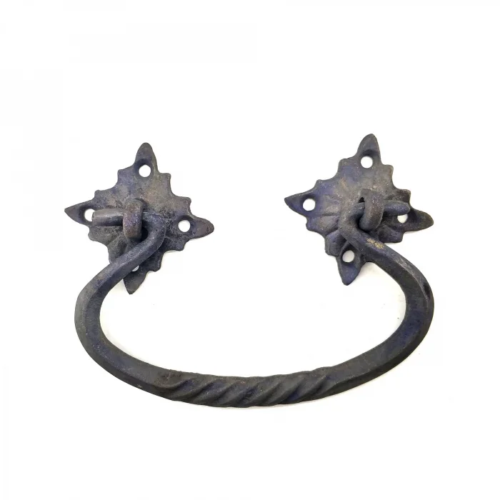 BUĞZ Antika Tarz Dekoratif Pirinç Kazan Kulbu - 90x130 Mm, Oksit