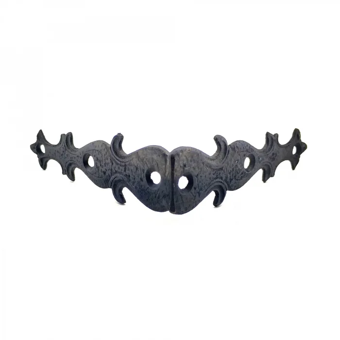 BUĞZ Antika Tarz Dekoratif Pirinç Kelebek Gönye - Yan, 105x105 Mm, Oksit