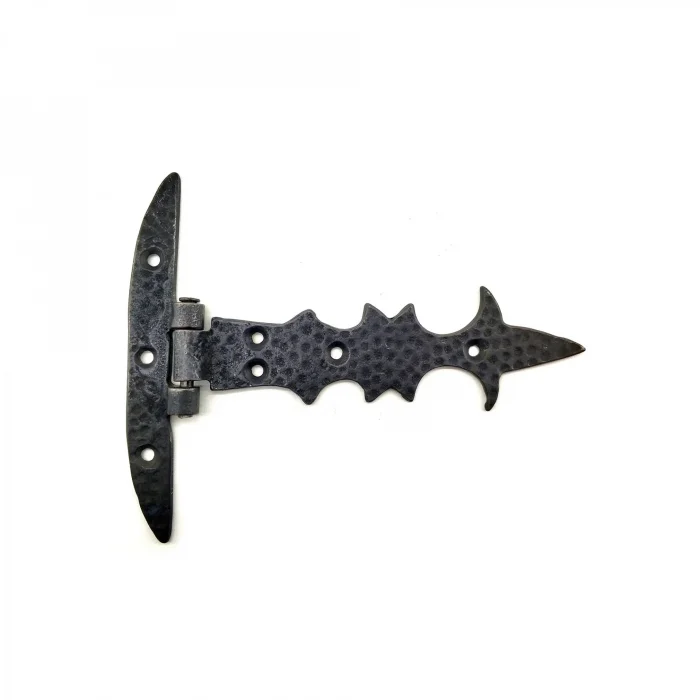 BUĞZ Antika Tarz Dekoratif Pirinç Kuyruklu Lale Menteşe - Dar Kasa, Oksit