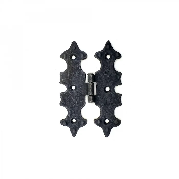 BUĞZ Antika Tarz Dekoratif Pirinç Lale Menteşe - 104x77 Mm, Oksit