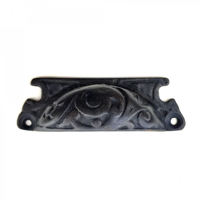 BUĞZ Eco Lounge Antika Tarz Dekoratif Pirinç Lale Tas Mobilya Kulbu - 30x90 mm, Oksit