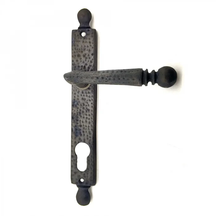 BUĞZ Antika Tarz Dekoratif Pirinç Misket Wc Banyo Kapı Kolu - 245x34 Mm, Oksit