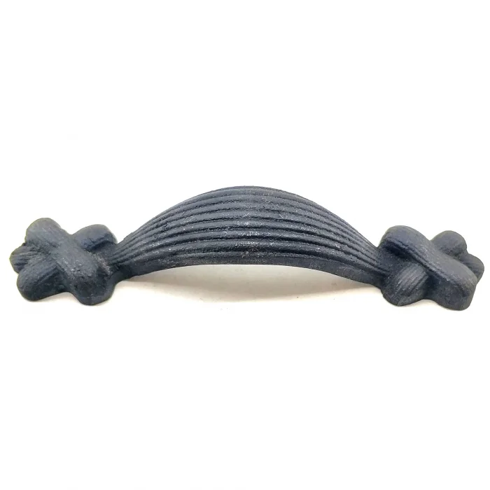 BUĞZ Antika Tarz Dekoratif Pirinç Örgü Mobilya Kulbu - 22x120 Mm, Oksit