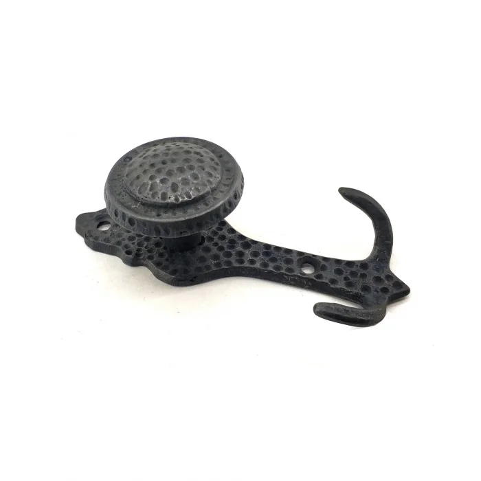 BUĞZ Eco Lounge Antika Tarz Dekoratif Pirinç Portmanto Askı - 115x51 mm, Oksit