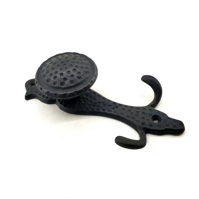 BUĞZ Eco Lounge Antika Tarz Dekoratif Pirinç Portmanto Askı - 150x72 mm, Oksit