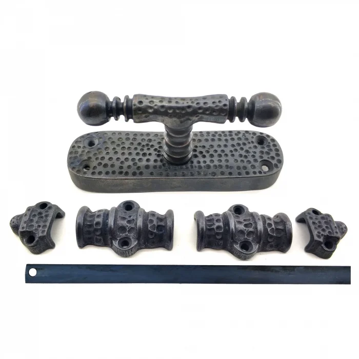 BUĞZ Antika Tarz Dekoratif Pirinç Üstten İspanyolet - 133x40 Mm, Oksit