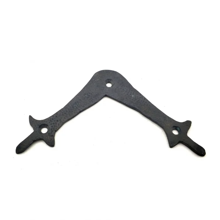 BUĞZ Antika Tarz Dekoratif Pirinç Zambak Gönye - Üst, 107x107 Mm, Oksit