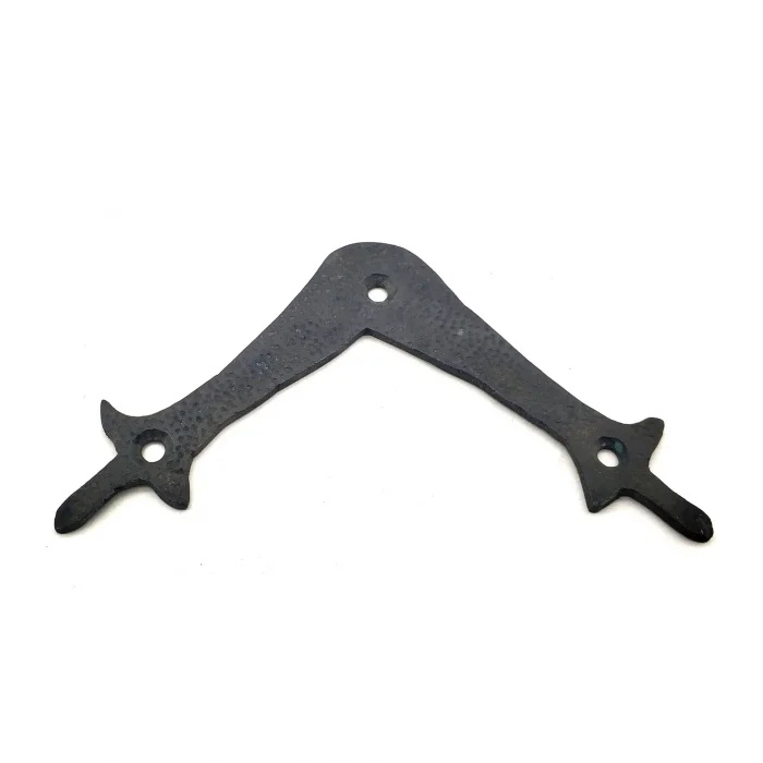 BUĞZ Eco Lounge Antika Tarz Dekoratif Pirinç Zambak Gönye - Üst, 107x107 mm, Oksit