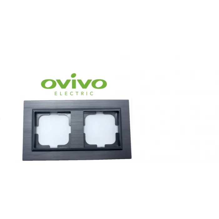  Antrasit İkili Çerçeve Quantum - Priz ve Anahtar İçin Uyumlu Çerçeve