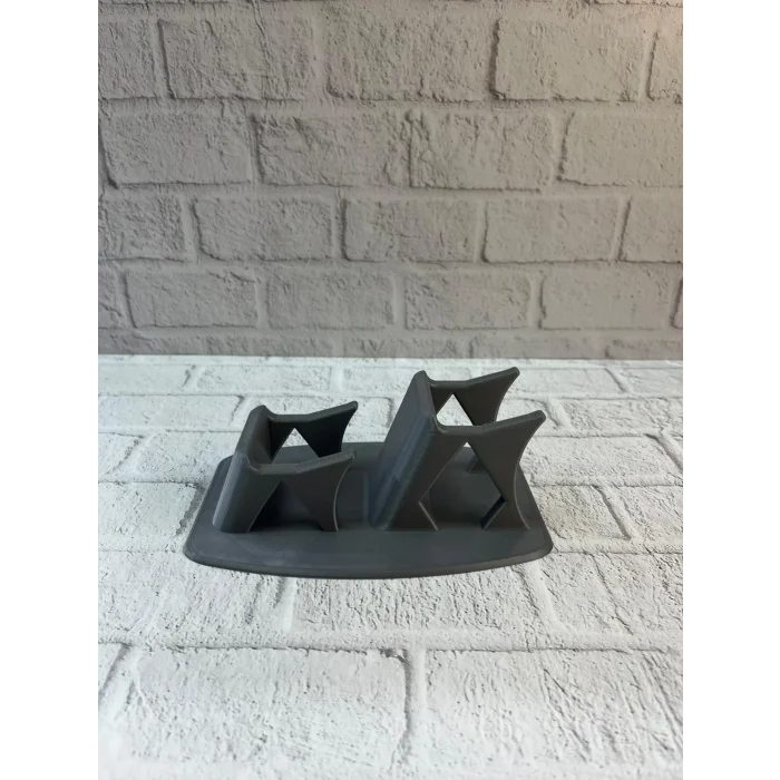 BUĞZ Antrasit İkili Gamepad Tutucu 7x18 cm Masa ve Raf Düzeni