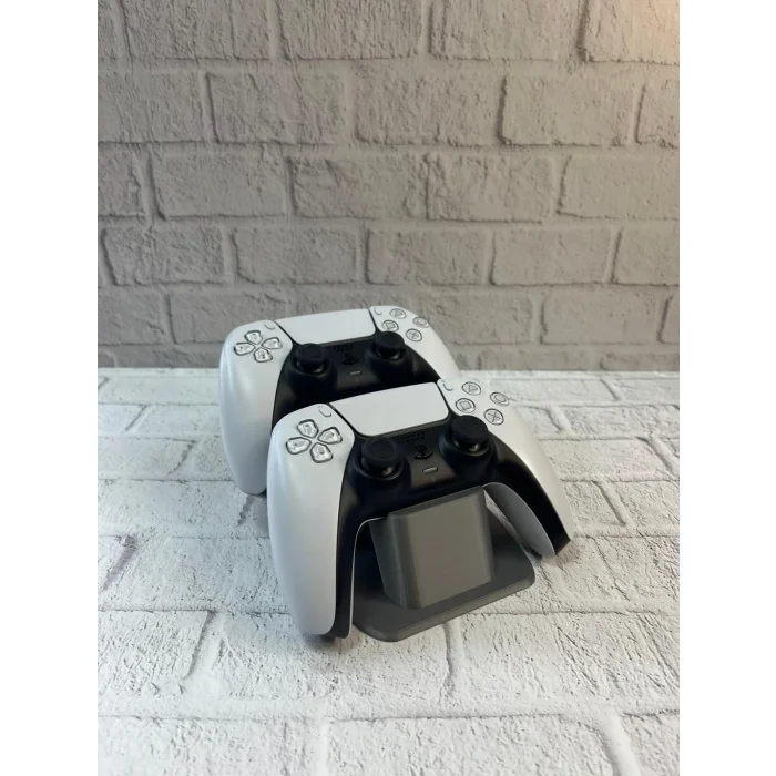 BUĞZ Antrasit İkili Gamepad Tutucu 7x18 cm Masa ve Raf Düzeni