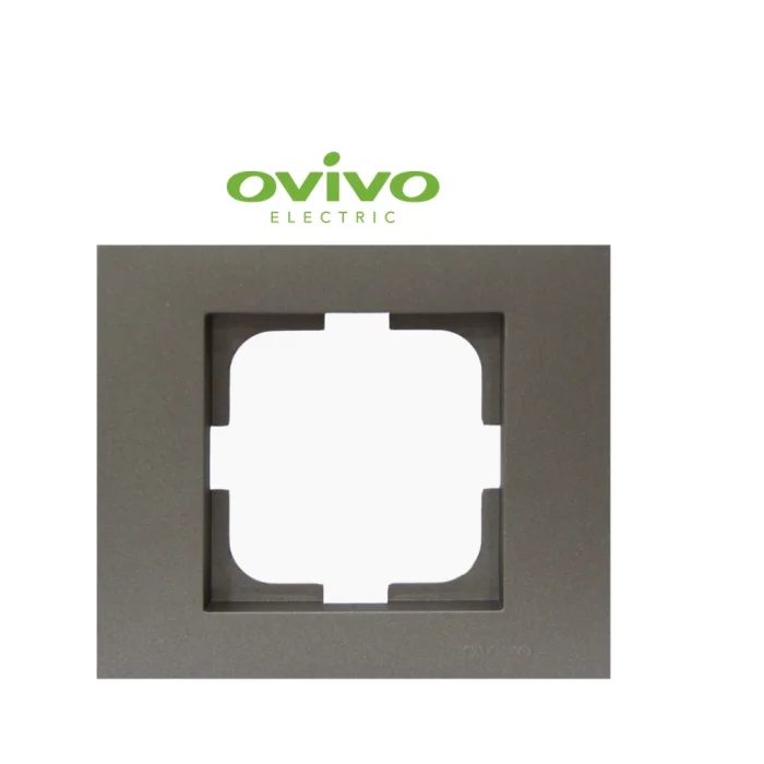  Antrasit Tekli Çerçeve Grano - Priz ve Anahtar İçin Uyumlu Çerçeve