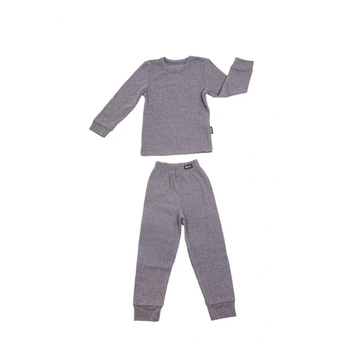 BUĞZ Antrasit Termal Çocuk İçlik Takım Unisex OC0052