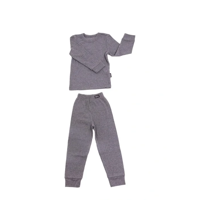 BUĞZ Antrasit Termal Çocuk İçlik Takım Unisex OC0052