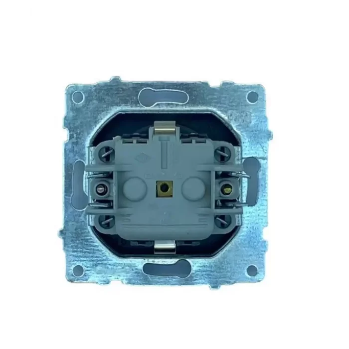  Antrasit Topraklı Kapaklı Piriz Çerçevesiz Grano - Priz ve Anahtar İçin Uyumlu Çerçeve