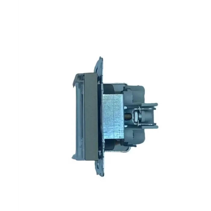  Antrasit Topraklı Kapaklı Piriz Çerçevesiz Grano - Priz ve Anahtar İçin Uyumlu Çerçeve