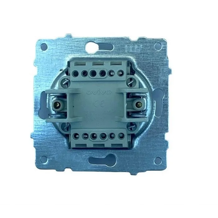  Antrasit Üçlü Anahtar Çerçevesiz Grano - Priz ve Anahtar İçin Uyumlu Çerçeve