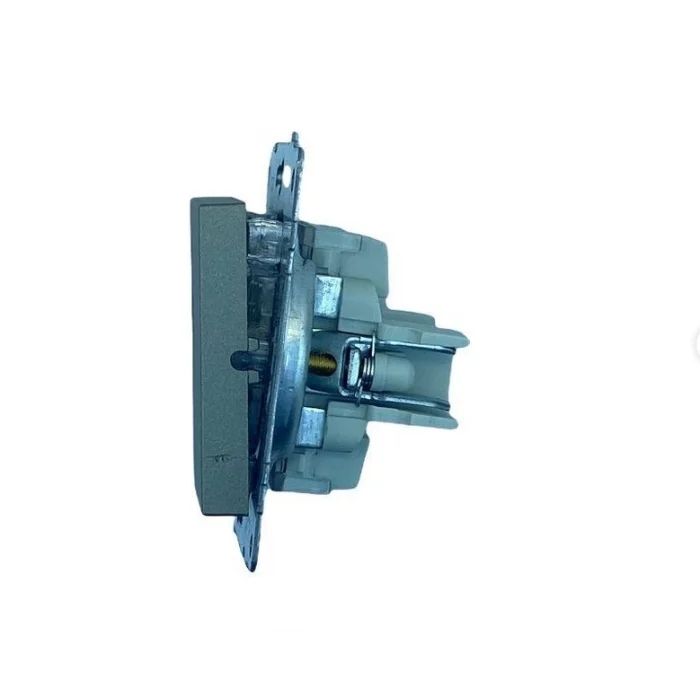  Antrasit Üçlü Anahtar Çerçevesiz Grano - Priz ve Anahtar İçin Uyumlu Çerçeve