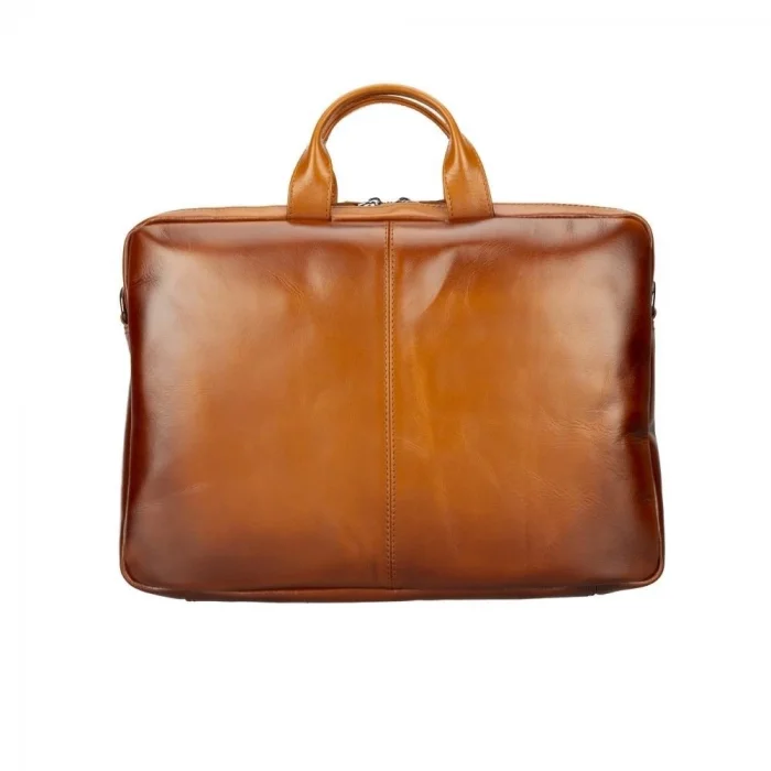 BUĞZ Apollo 13-14 inç Deri Laptop Çantası RST2EF Taba