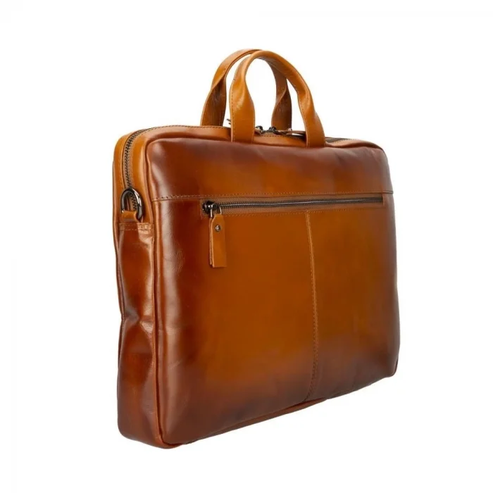 BUĞZ Apollo 13-14 inç Deri Laptop Çantası RST2EF Taba