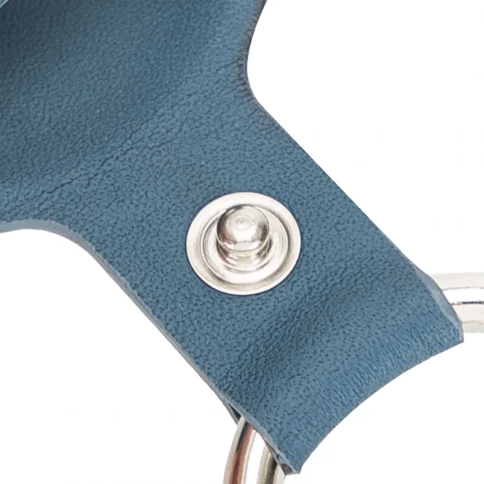  Apple AirTag Uyumlu Deri Anahtarlık, BRN4EF Mavi