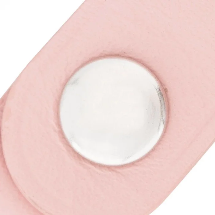  Apple AirTag Uyumlu Deri Anahtarlık, NU2 Pembe